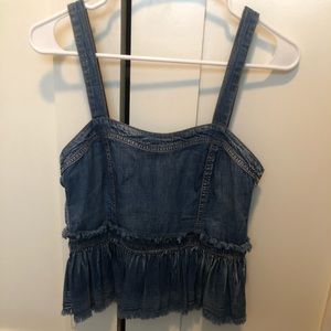 BP denim smock tank top